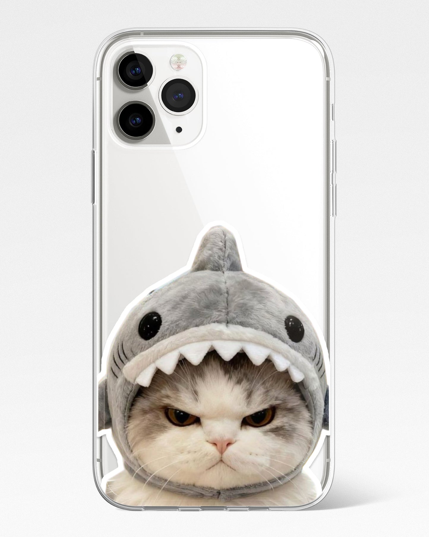 Savage Shark Kitty Transparent Phone Cover