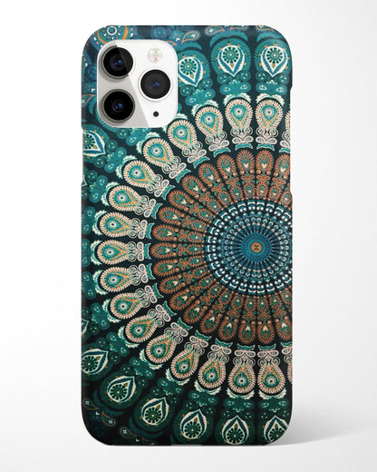Royal Teal Bloom Mandala Phone Cover