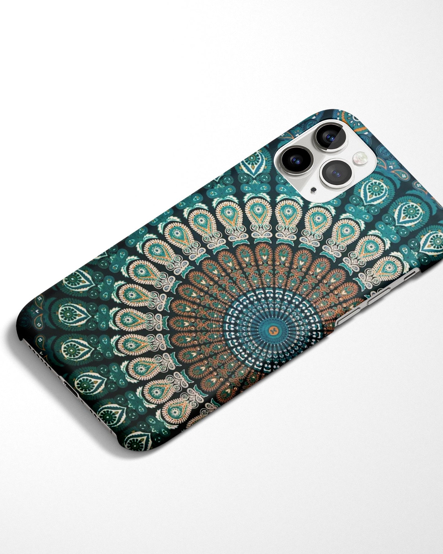 Royal Teal Bloom Mandala Phone Cover