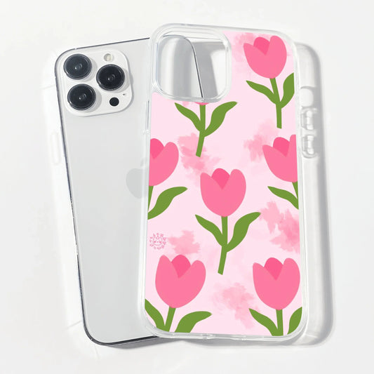 Celestial Lily Clear Silicone Phone Cover