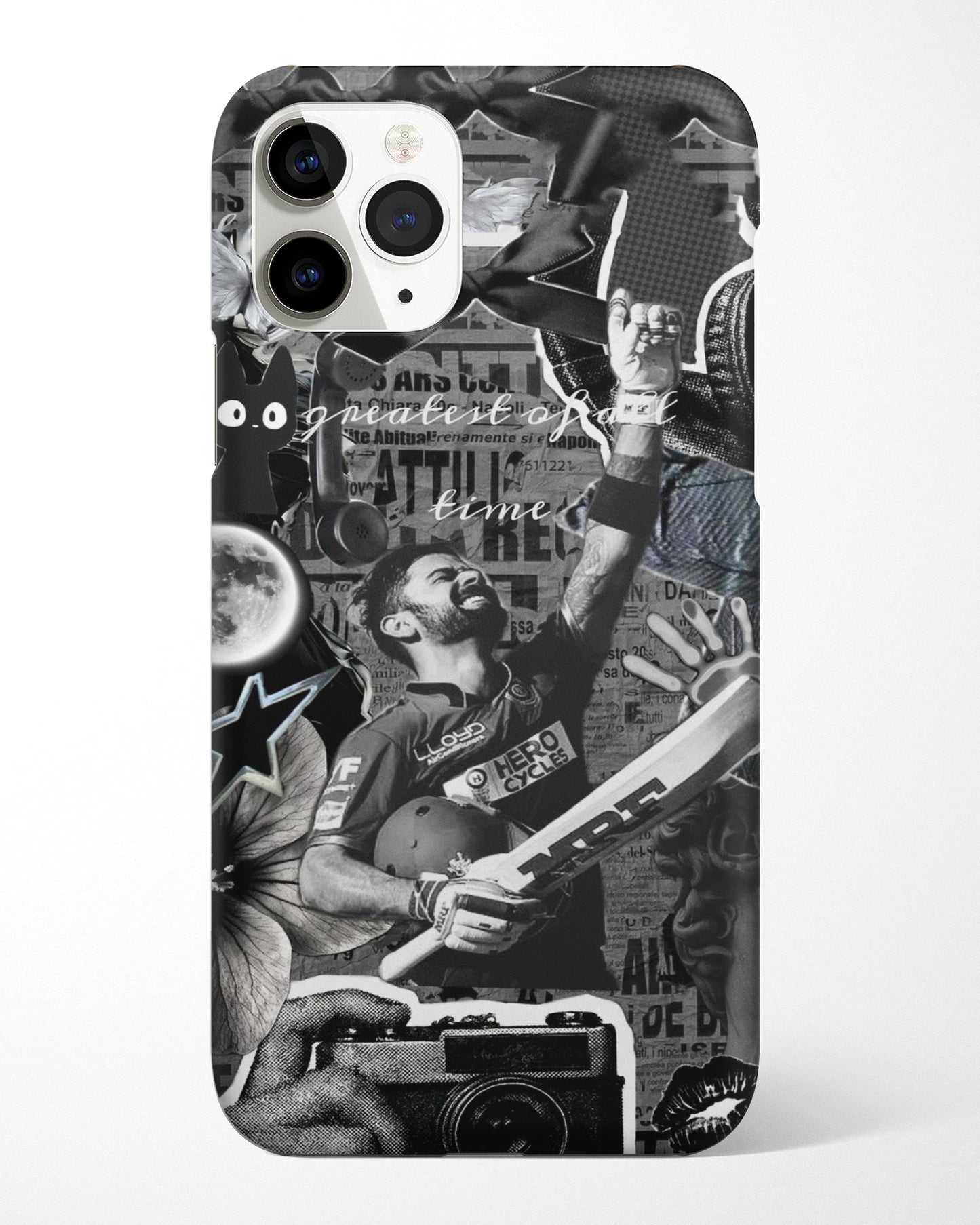 Monochrome King Kohli Phone Cover