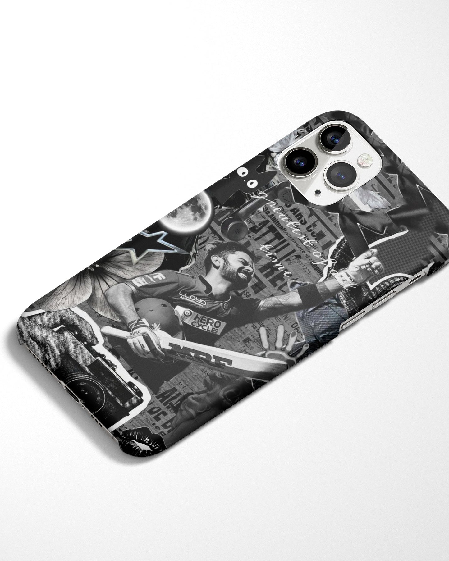 Monochrome King Kohli Phone Cover