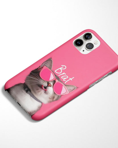 Pink Brat Kitty Phone Cover