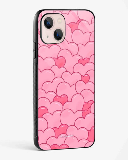 Bubbly Pink Hearts Phone Cover