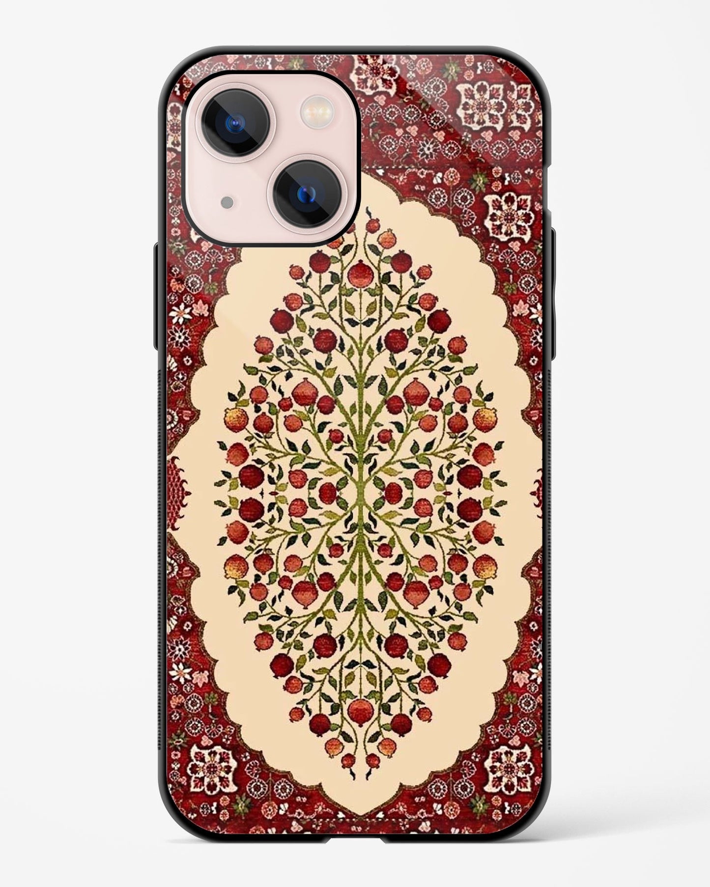 Red Orchard Mandala Phone Cover