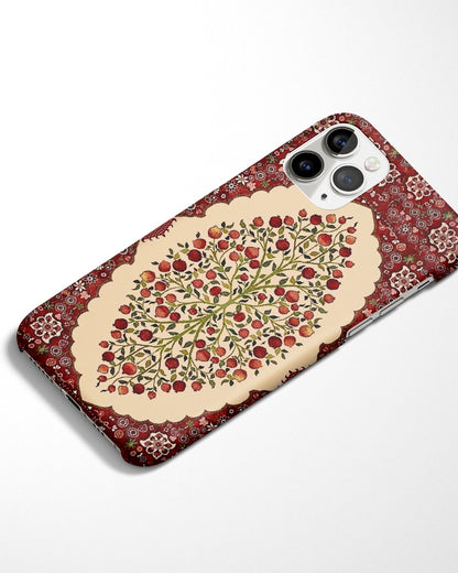 Red Orchard Mandala Phone Cover