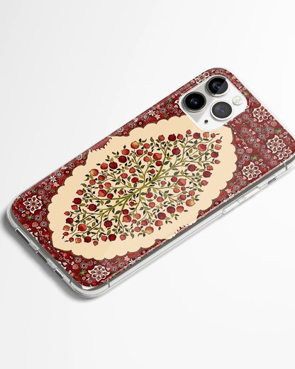 Red Orchard Mandala Phone Cover