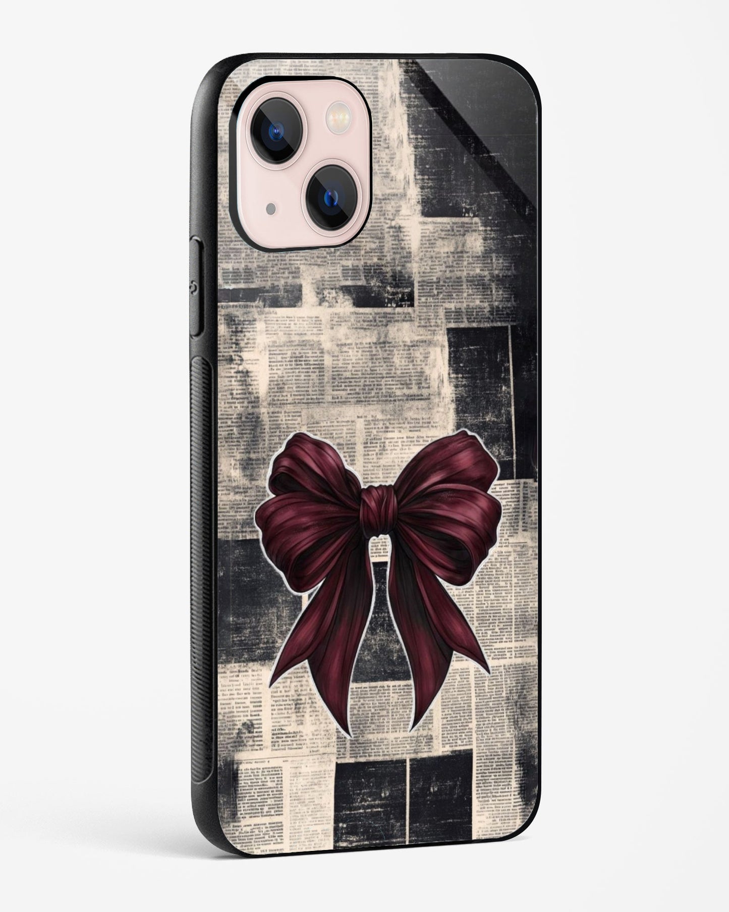 Burgundy Bow Phone Cover