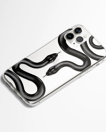 Midnight Serpent Transparent Phone Cover