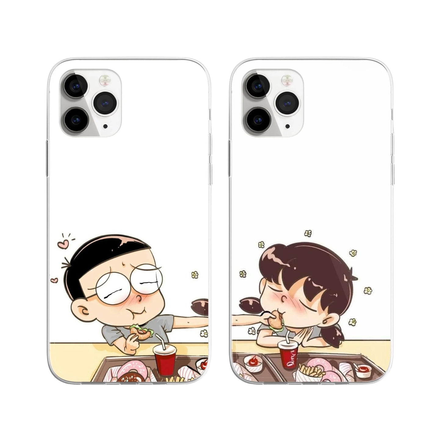 Munchin’ in Love Couple Phone Cover
