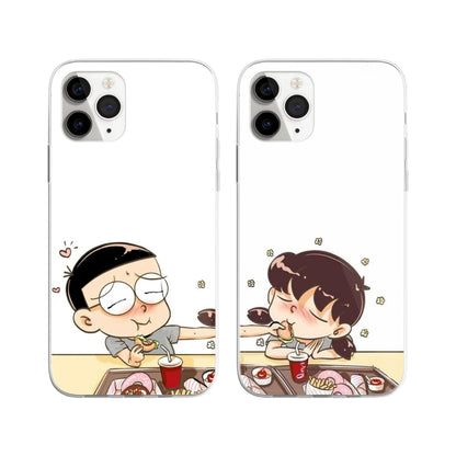 Munchin’ in Love Couple Phone Cover