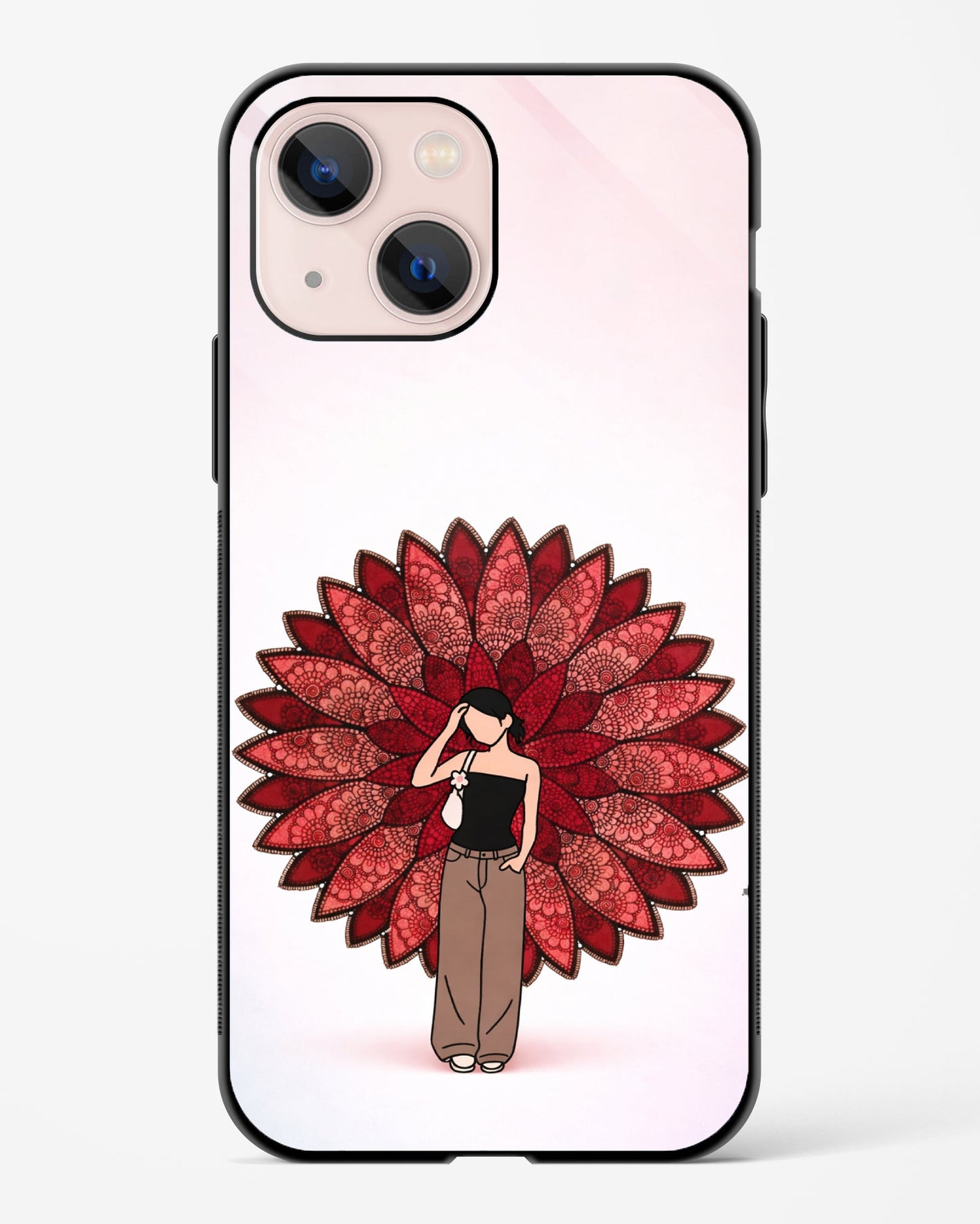 Red Vine Mandala Phone Cover