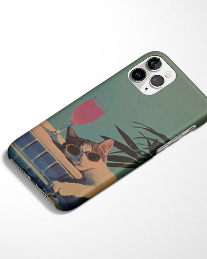 Vacation Mood Cat Phone Cover