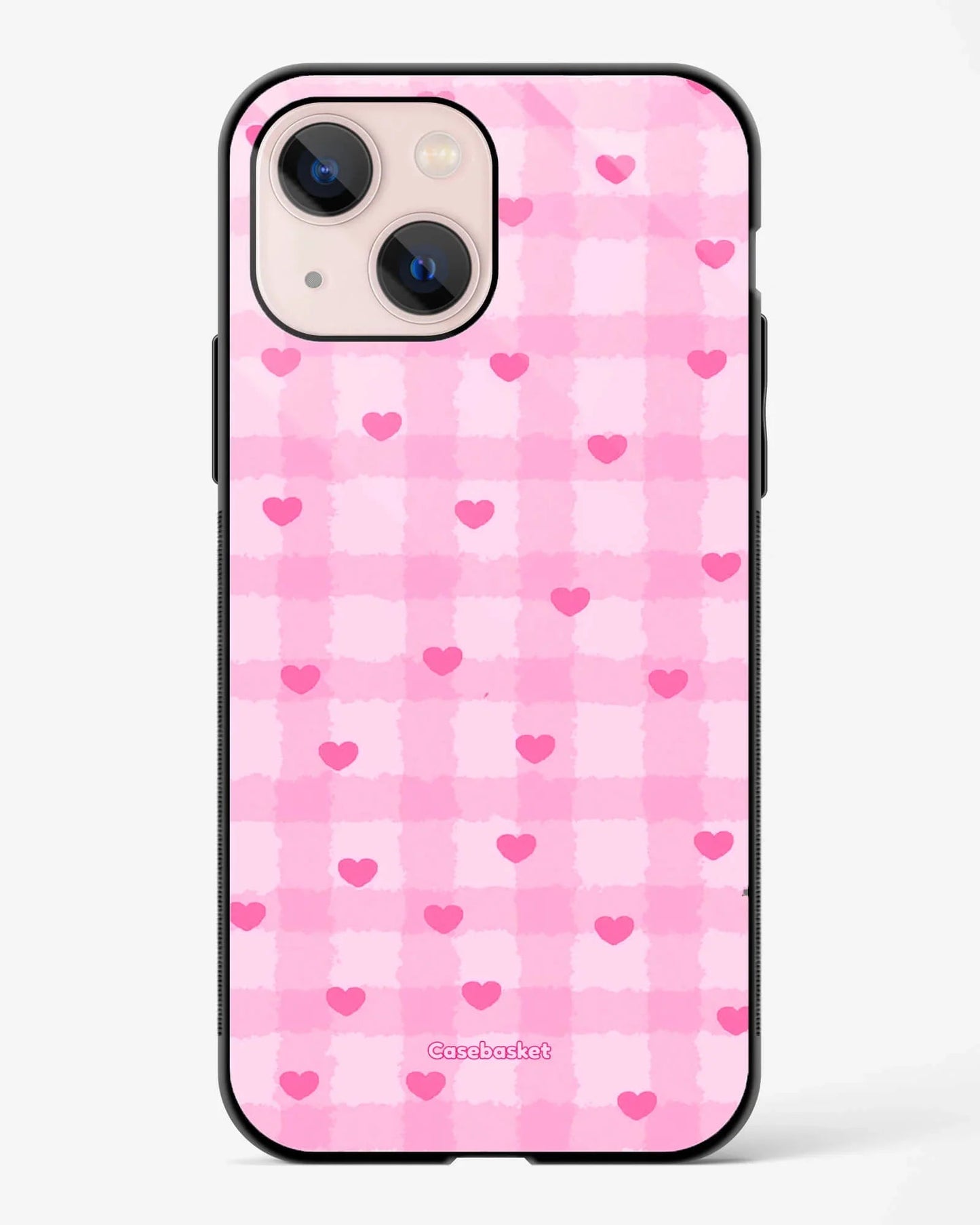 Pinks Heartstrips Glossy Phone Cover