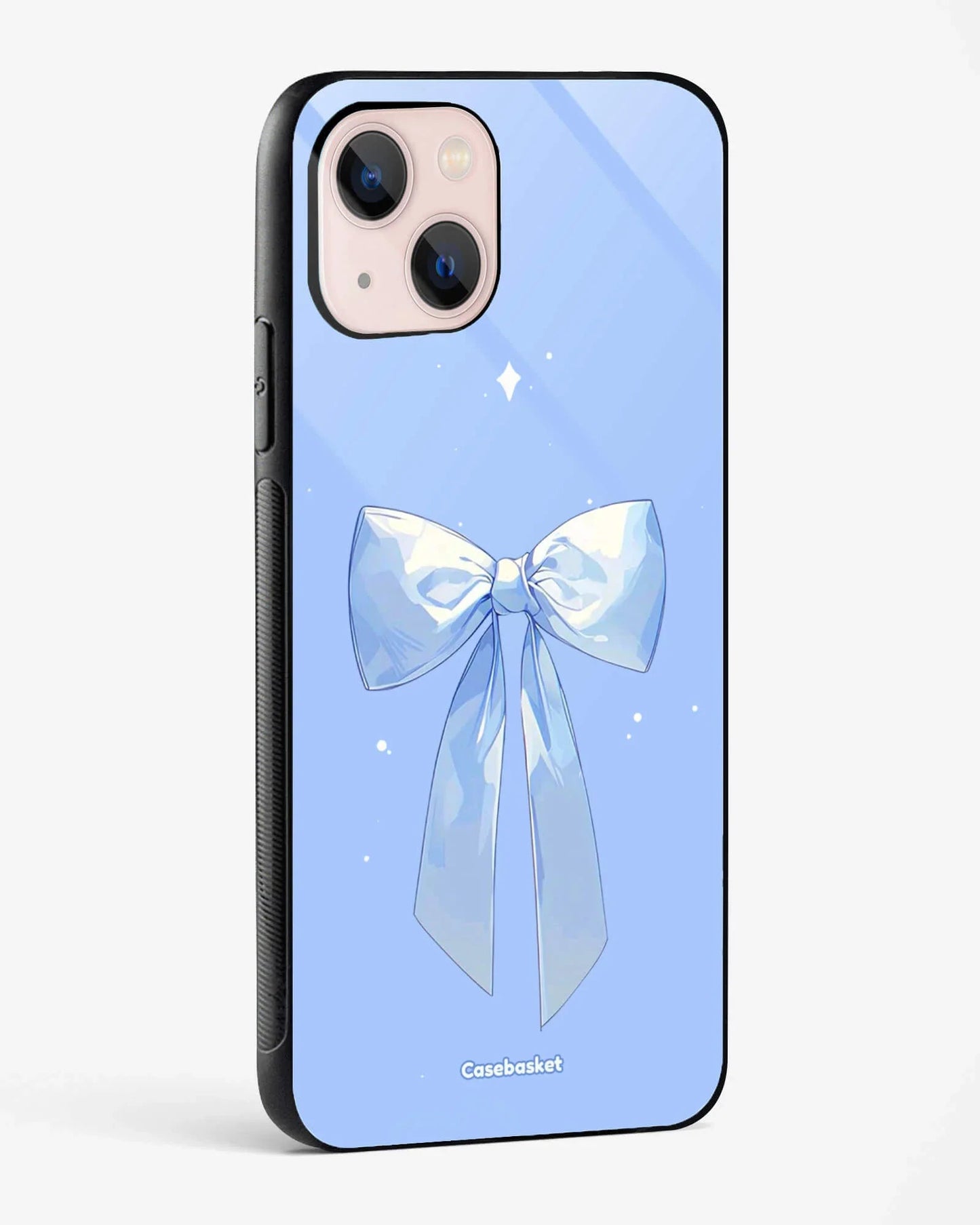 Bella Blue Bow Glossy Phone Cover