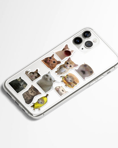 Chaos Meow Club Transparent Phone Cover