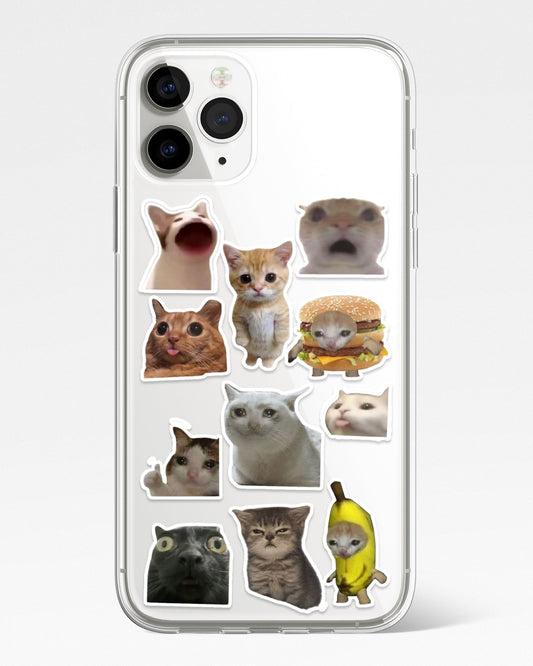 Chaos Meow Club Transparent Phone Cover