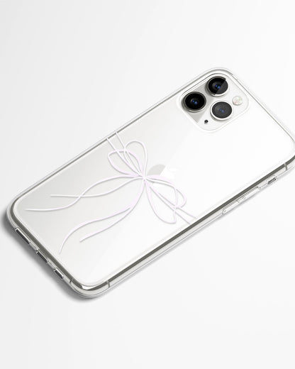 Elegance Bow Transparent Phone Cover