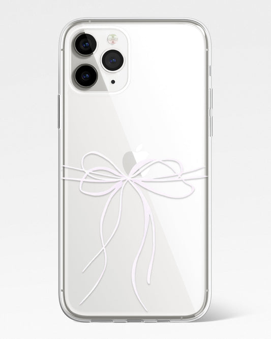 Elegance Bow Transparent Phone Cover
