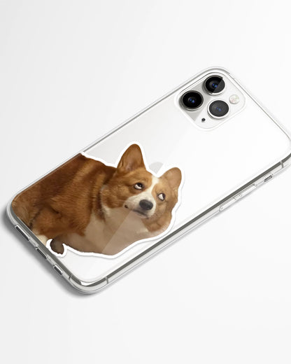 Bombastic Side Eye Meme Transparent Phone Cover