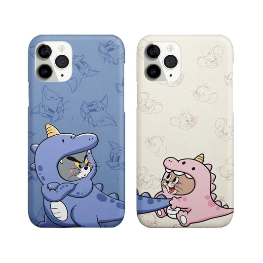 Cutie-saurus Set Couple Phone Cover