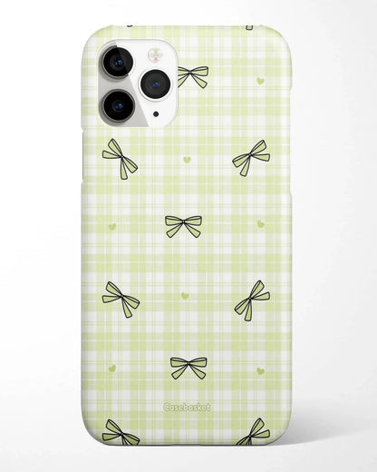 Softcore Mint Bow Check Phone Cover