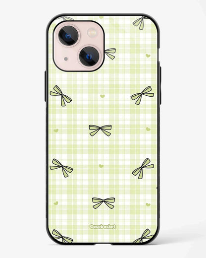 Softcore Mint Bow Check Phone Cover