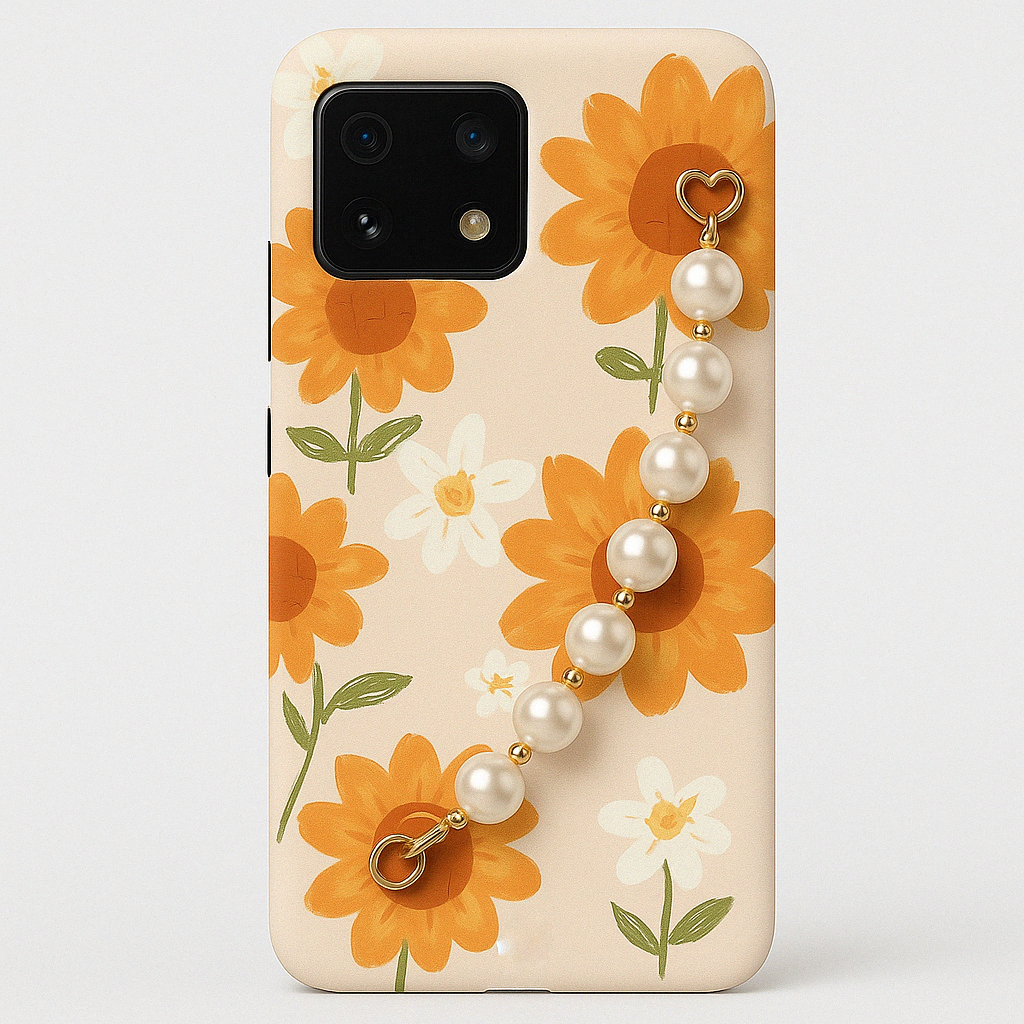 Amber Bloom Pearl Phone Cover