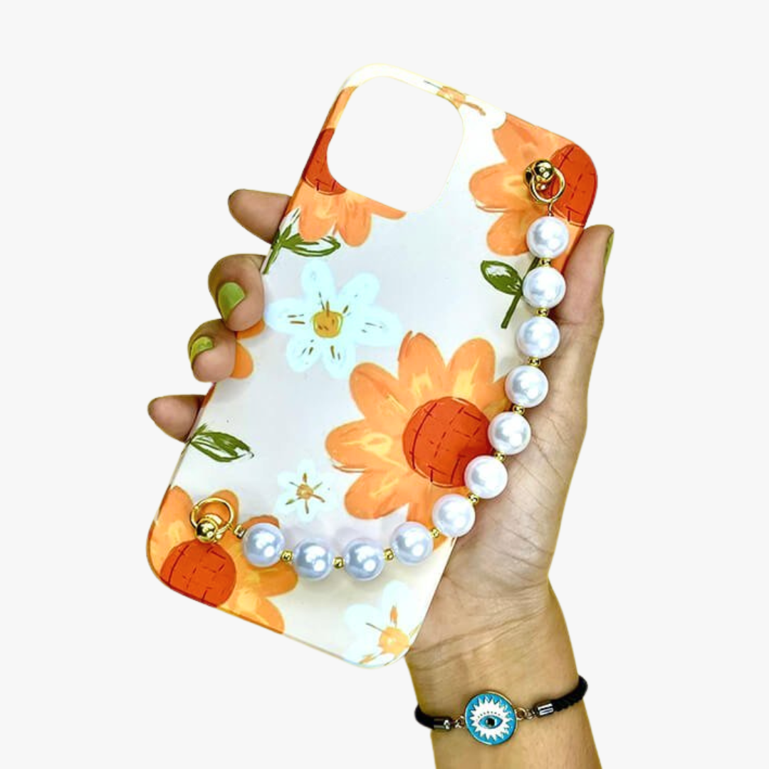 Amber Bloom Pearl Phone Cover