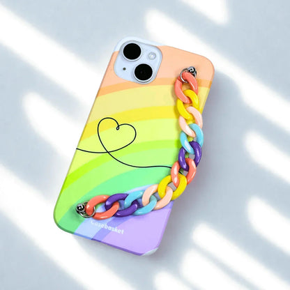 Colorful Rainbow Chain Phone Cover