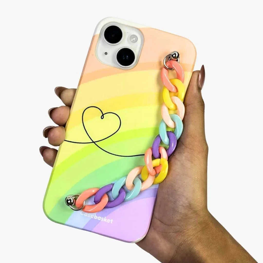 Colorful Rainbow Chain Phone Cover