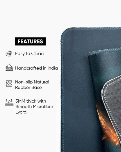 Midnight Daisy Print Desk Mat
