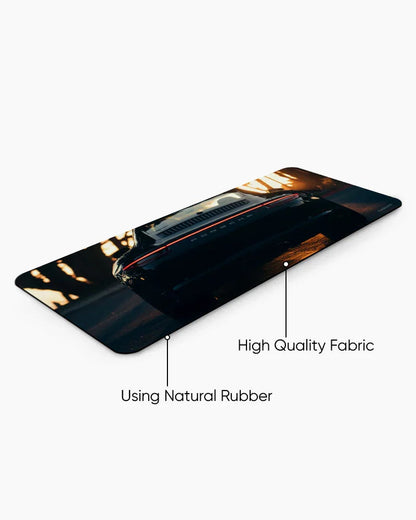 Golden Hour Drive Print Desk Mat