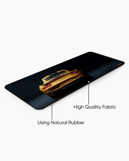 Midnight Gold Print Desk Mat