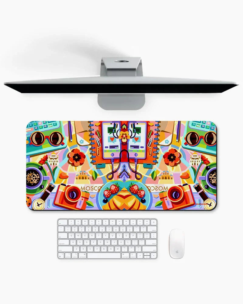 Carnival Pop Print Desk Mat