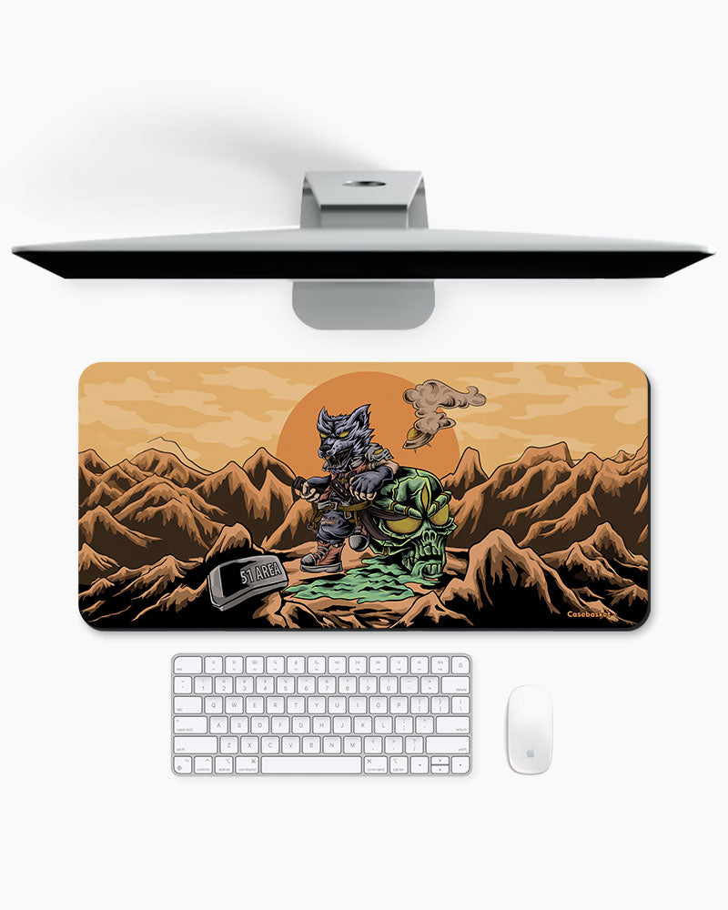 Warrior Spirit Print Desk Mat