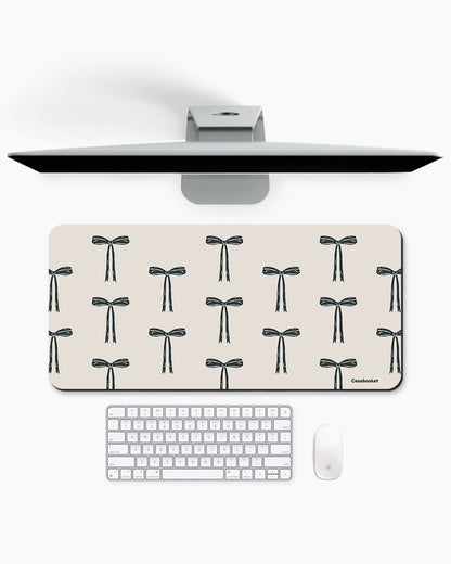 Ribbon Reverie Print Desk Mat