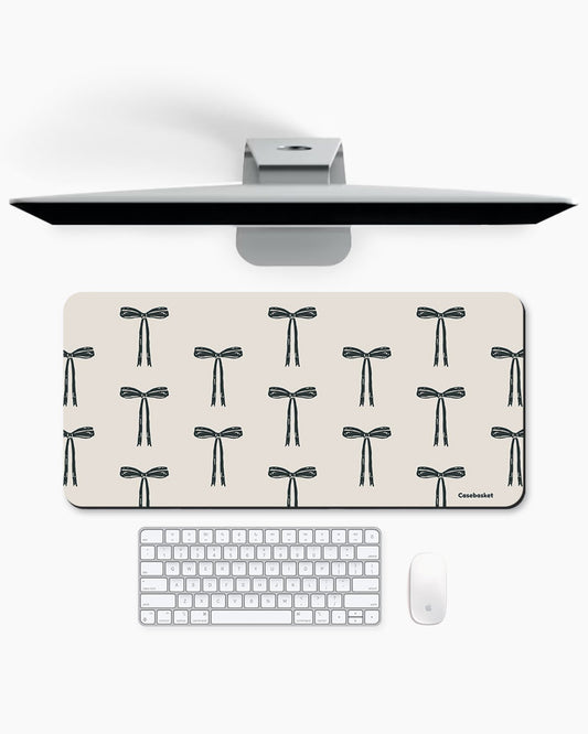Ribbon Reverie Print Desk Mat
