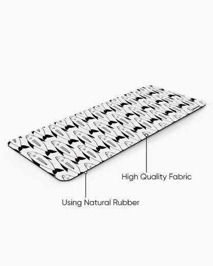 Shark Wave Print Desk Mat