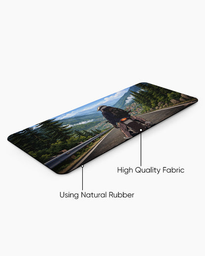 Mountain Rider Print Desk Mat