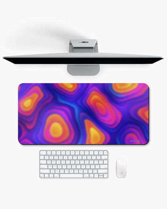 Electric Sunset Print Desk Mat