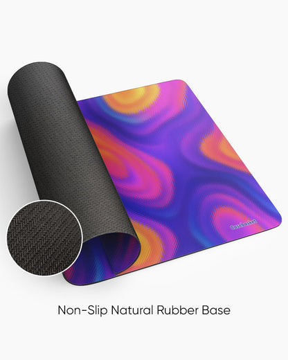 Electric Sunset Print Desk Mat