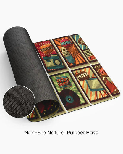 Old-School Print Desk Mat