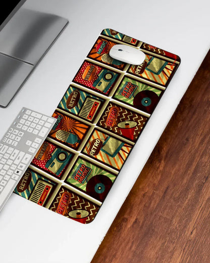 Old-School Print Desk Mat