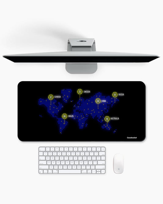 GlobalMap Print Desk Mat