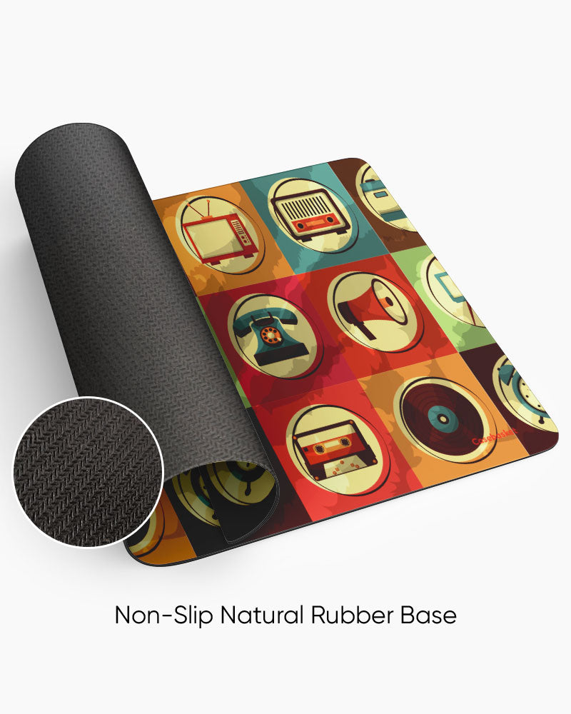 Old-School Print Desk Mat