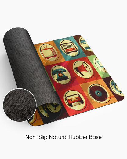 Old-School Print Desk Mat