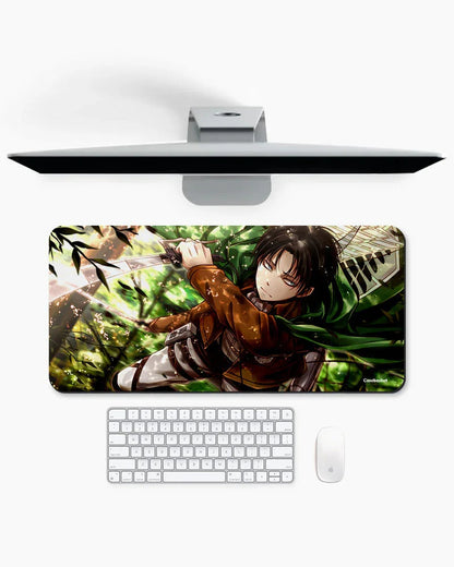 Forest Blade Print Desk Mat