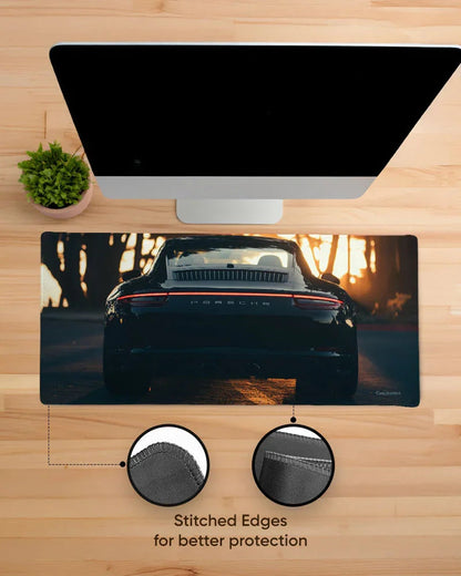 Golden Hour Drive Print Desk Mat
