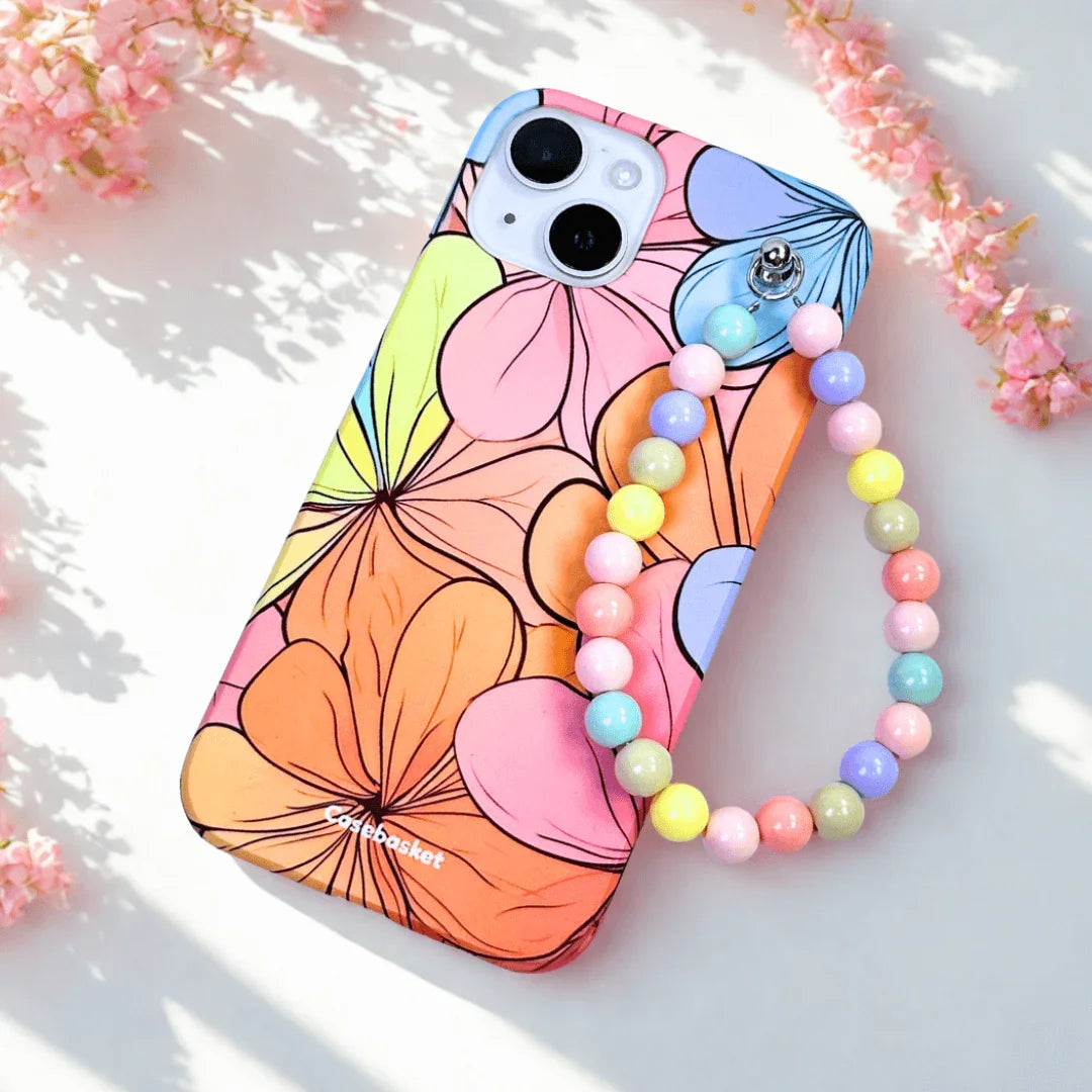 Floral Meadow Pastel Fall Chain Phone Cover